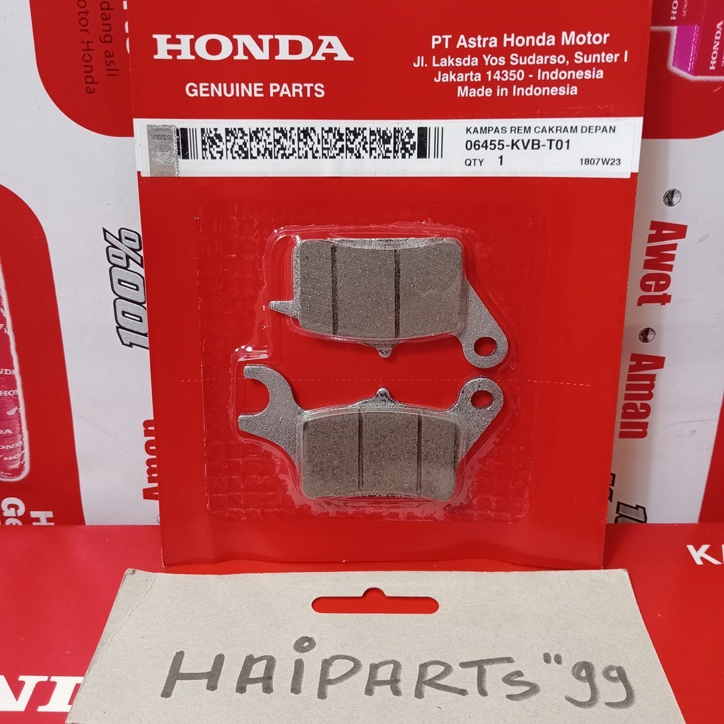 Kanvas rem depan cakram padset brake beat fi scoopy esp vario 110 esp vario125 esp original honda 06