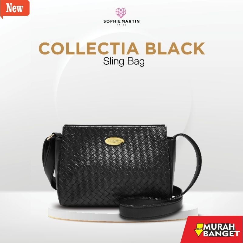 tas selempang wanita shopee haul TAS COLLECTIA : BLACK / MUSTARD SOPHIE MARTIN PARIS PROMO SELEMPANG