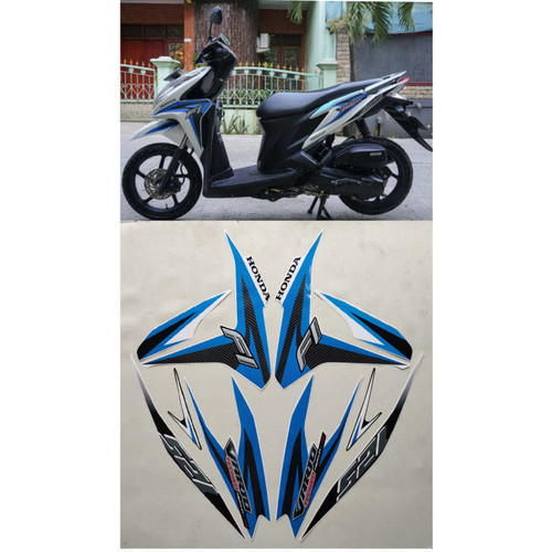 STRIPING STIKER MOTOR VARIO TECHNO 125 FI 2013