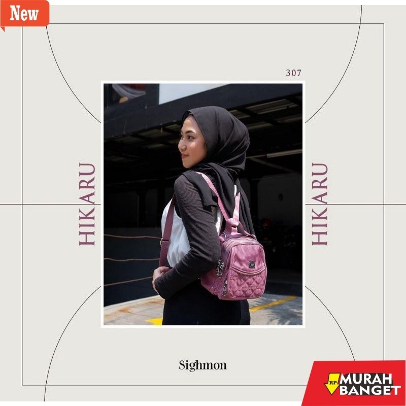 tas ransel wanita shopee TAS NEW SIGHMON 3in1 IMPORT ORI. COD