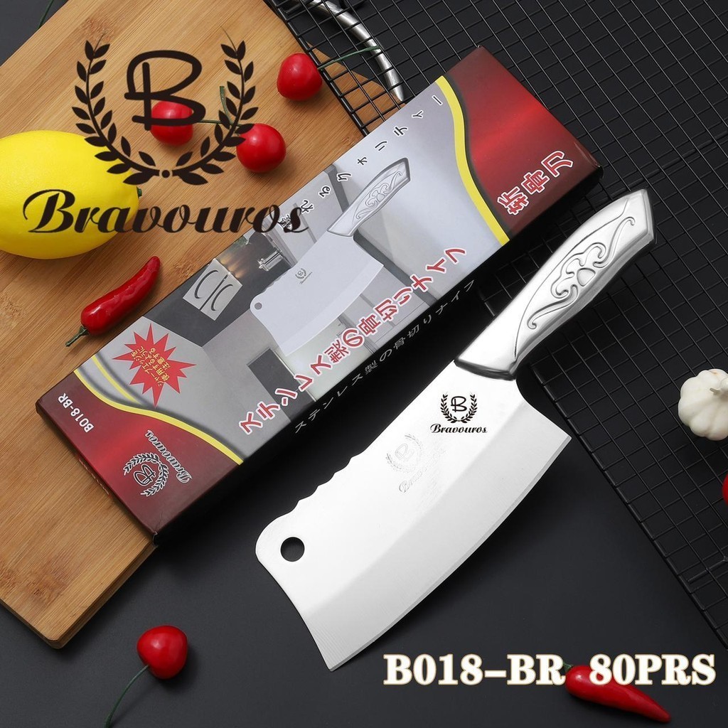 Golok daging atau golok tulang B-18 kecil gagang stainless stell  Golok tulang dan daging