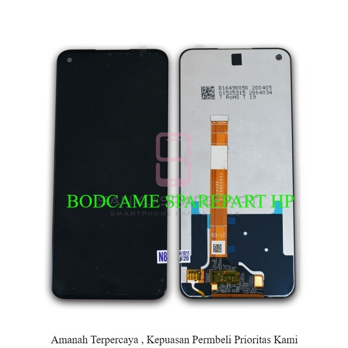 LCD + TOUCHSCREEN REALME 6 FULL SET LCD TS REALME 6 - Hitam