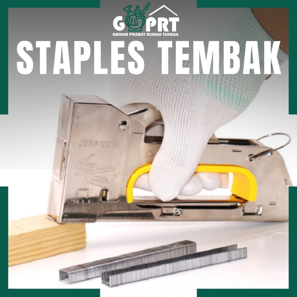 

Alat Staples Tembak Stapler Tembak Guntacker Kayu Jok Kulit Motor KUAT Steples Stepler Hekter 3in1 4 6 8 mm