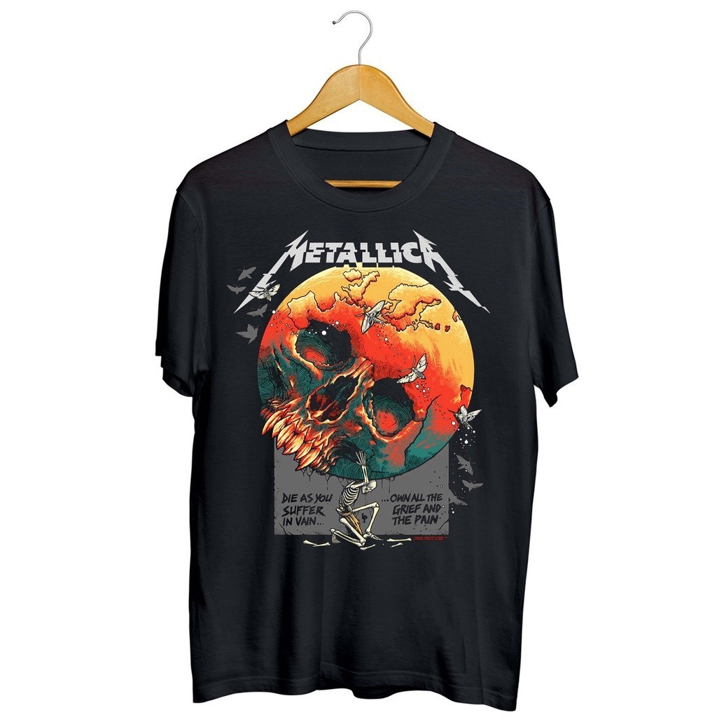 【COD】KAOS BAND METALLICA / KAOS METALLICA SERIES / METALLICA / BAJU MUSIK METAL ROCK/