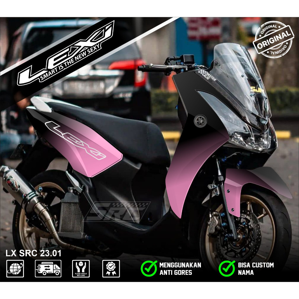 Decal Sticker Full Body Yamaha LEXI Stiker Yamaha LEXI Full Body Striping Yamaha LEXI Racing SRC 01