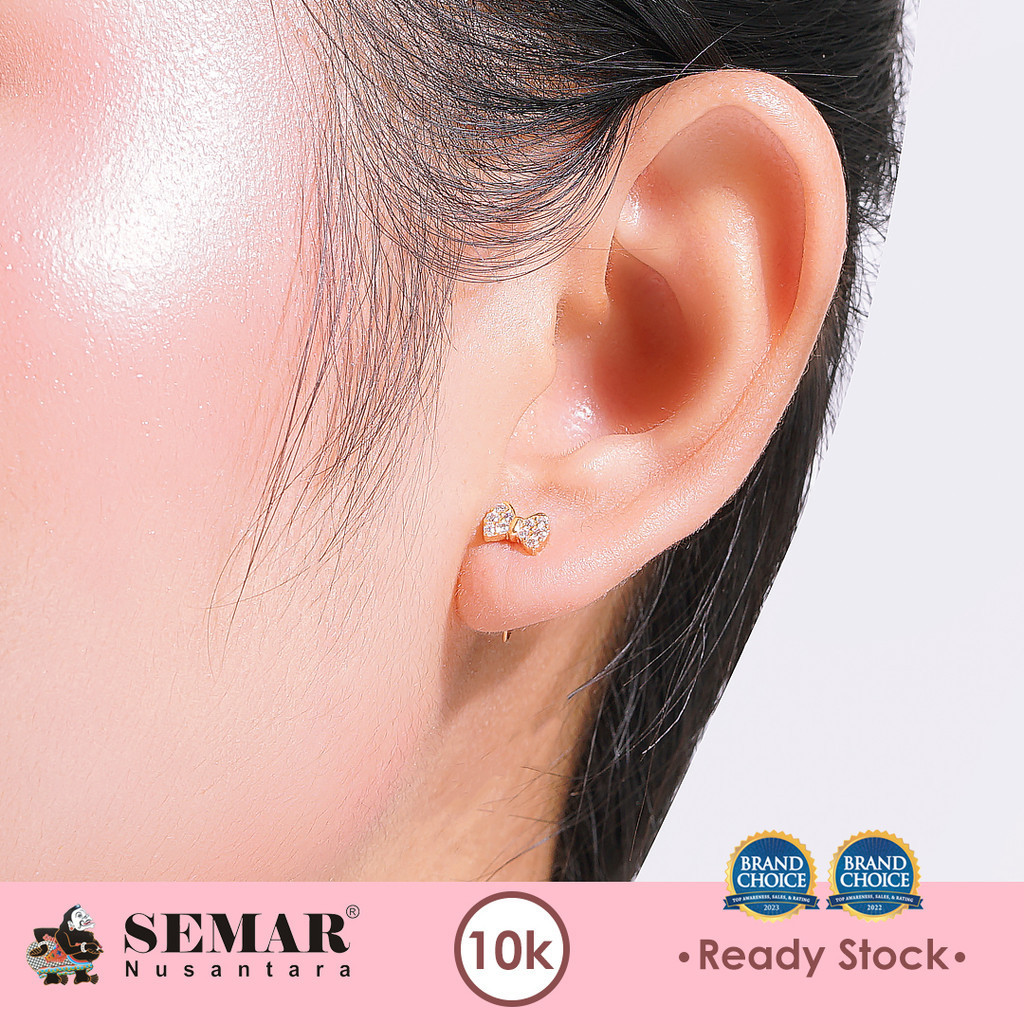 Anting Emas Toge Ribbon Gold 10K Semar Nusantara
