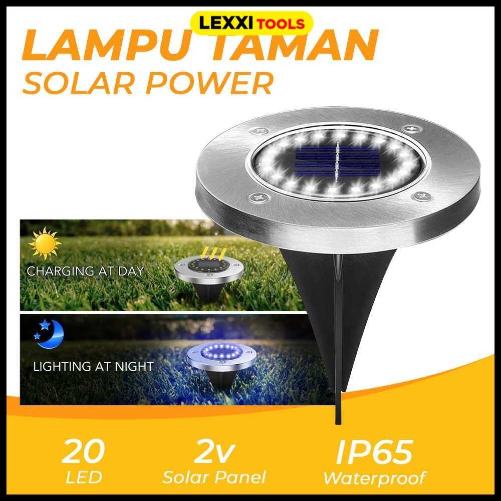 Lampu Taman Hias Tenaga Surya RAIBOHO Lampu Tanam Dekorasi Ground Light Solar Sensor Waterproof 20 L