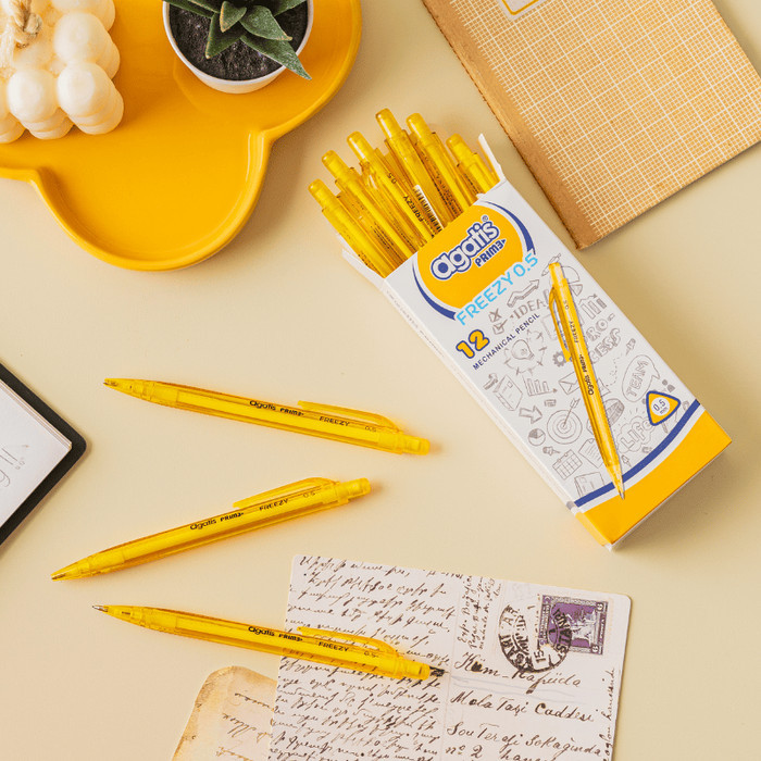 

Asaba Stationery - Pensil Mekanik Agatis Prime Freezy 05mm (Yellow & Blue)