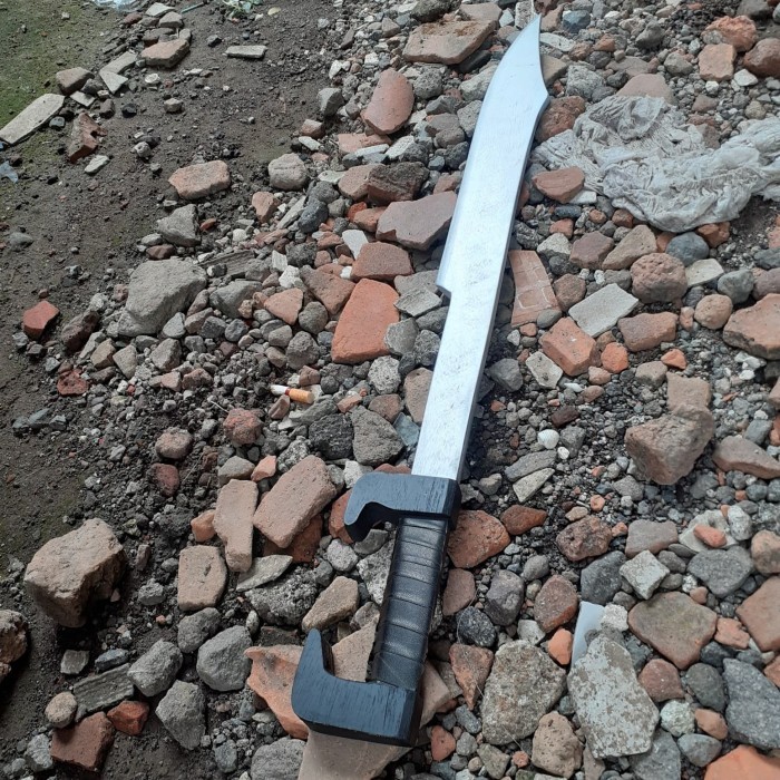 mainan pedang kayu spartan wooden sword ( pedang cosplay )