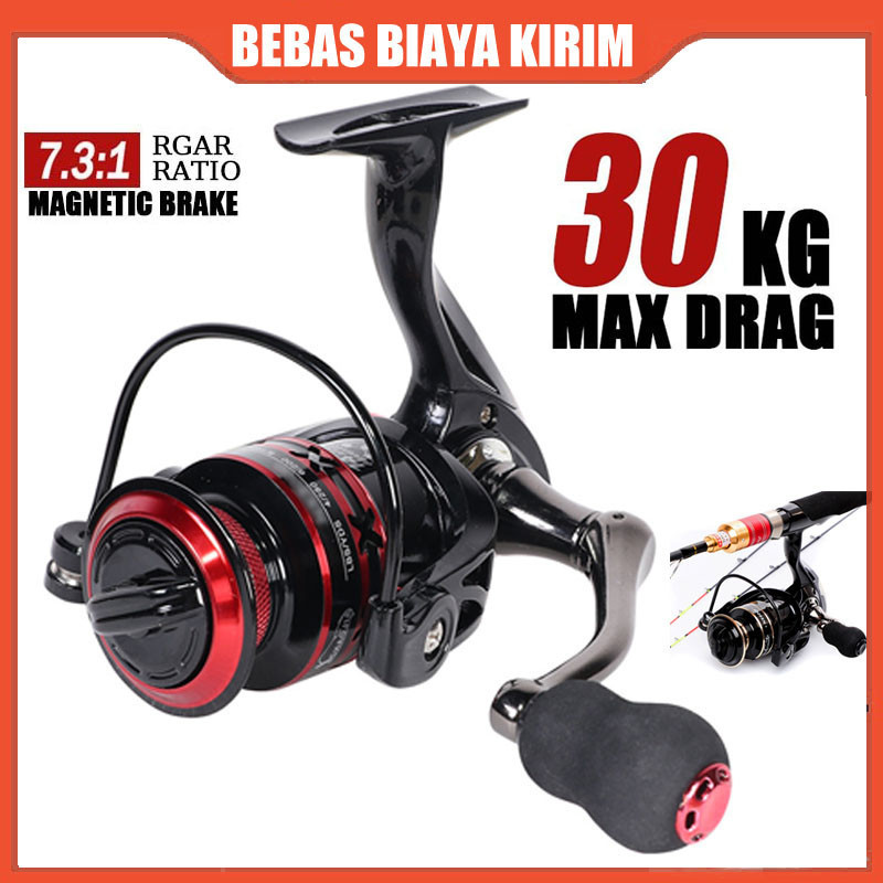 reel pancing asli besi fishing reel 10kg NX1000-4000【Spot Indonesia + COD】Reel Pancing Murah Kuat Po
