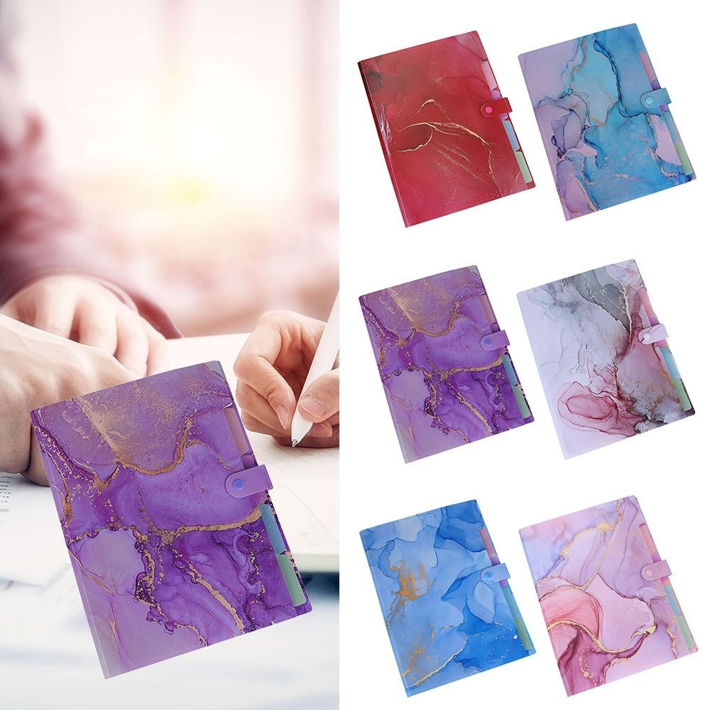 

Multi Layered Document File Folder Archives Bag Paintings Collection Book Binder Contract Clamp PP Waterproof Storage Booklet