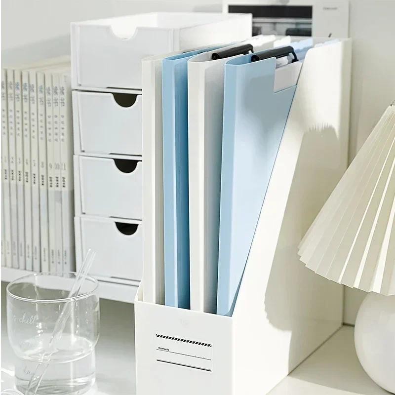 

Double Clips A4 Paper Holder File Folder Clipboard with Cover Writing Pad Documents Organizer Test Paper Board Office Supplies
