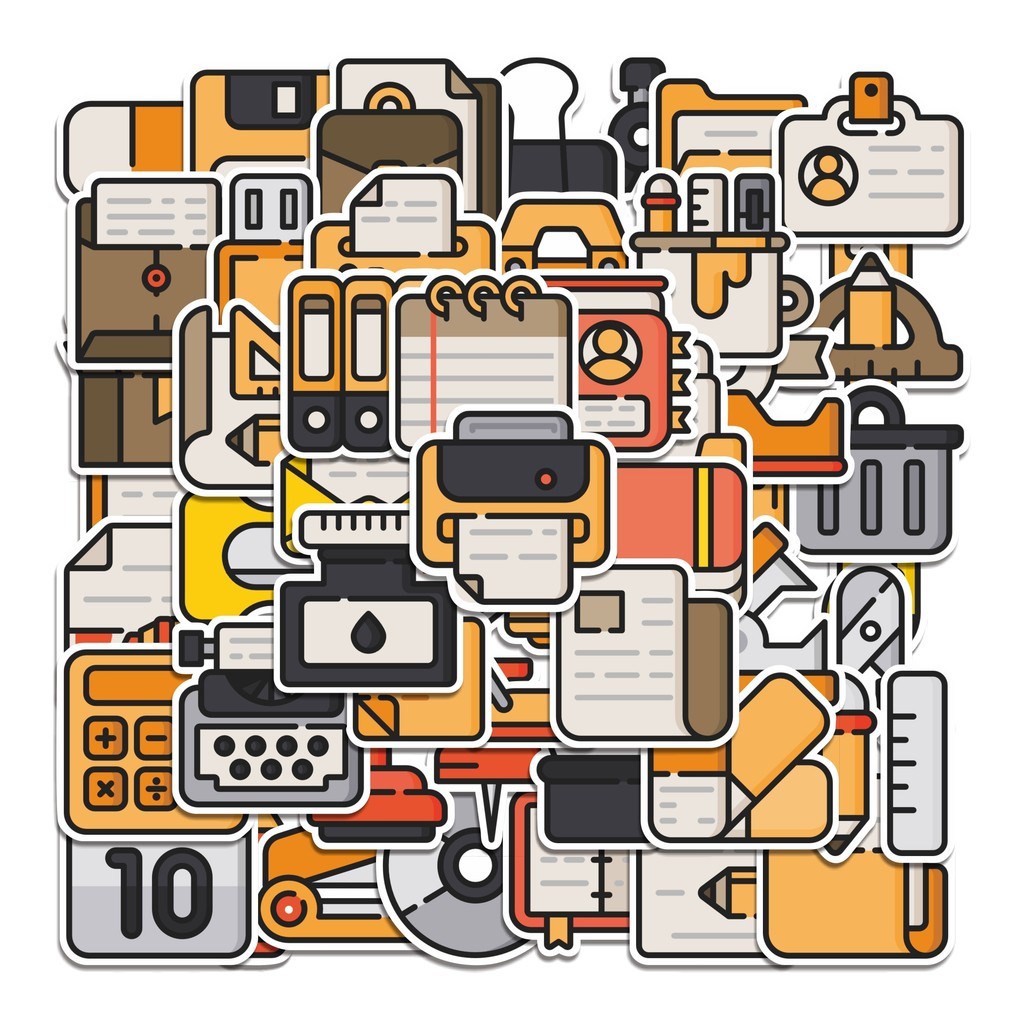 

COD 50 Pcs Stiker Office Material Lucu Anti Air Untuk Dekorasi Notebook Sepeda Skateboard Handphone