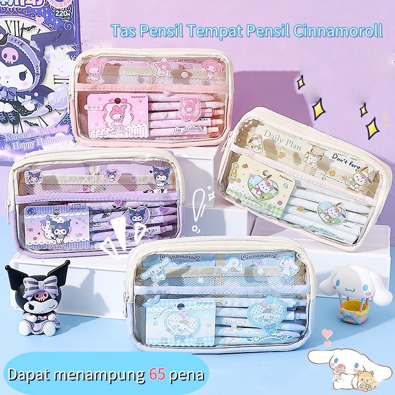 

Ready Sanrio Tas Pensil Tempat Pensil Cinnamoroll /Baru Anime My Melody Kuromi Penyimpanan /Tas Pensil Pelajar Lucu/tas pensil anak perempuan