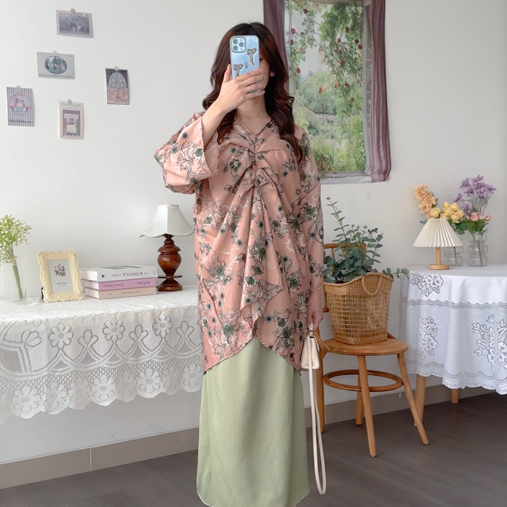 KANON - Maryam Kaftan Skirt Set - Set kaftan dan rok wanita