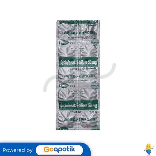 Diclofenac Sodium Samco 50 Mg Strip 10 Tablet