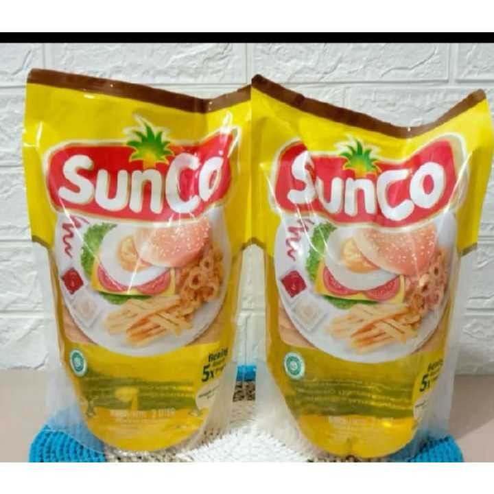 

minyak sunco 2 liter satu karton instan/kargo