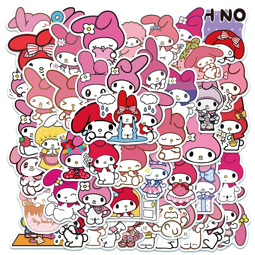 

Stiker Printing Sanrio Melodi Lucu Stiker Untuk Buku Tempel/buku Harian/hp/dekorasi Laptop/sticker Helm Stiker Tablet Ponsel