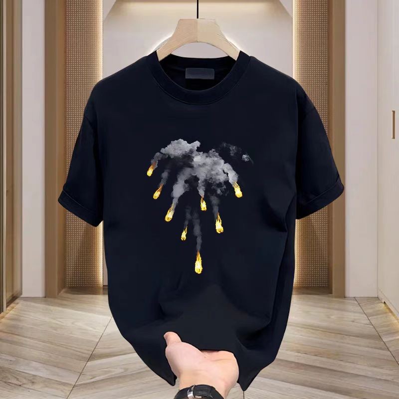 【100% Kapas】katun Outlets Chrome Hearts  100% Cotton  Kaos  Fit T Shirt Pria Wanita Graphic Tee Meny