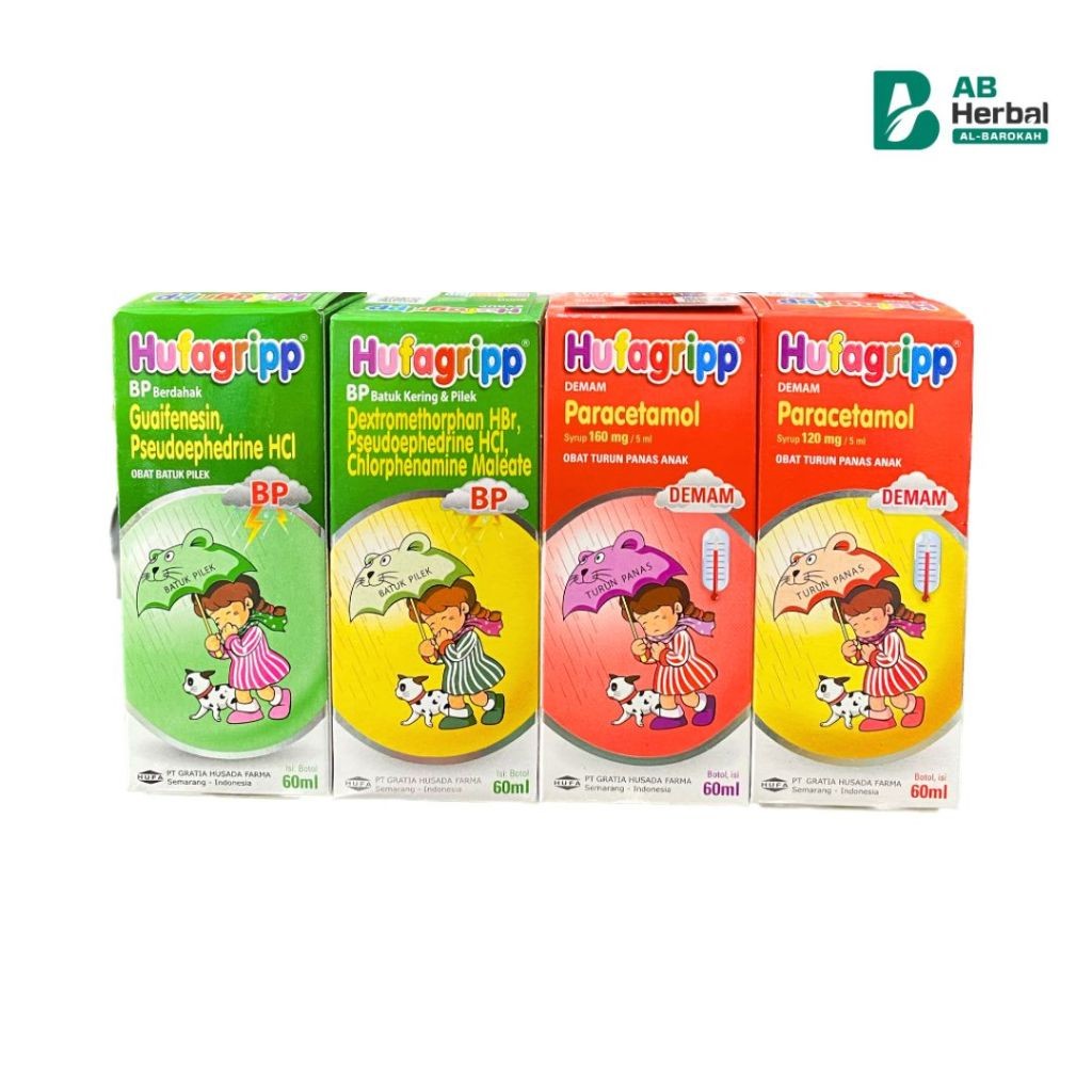 HUFAGRIP PILEK / HUFAGRIP DEMAM / HUFAGRIP FLU BATUK / HUFAGRIP BATUK PILEK 60ml - [213]