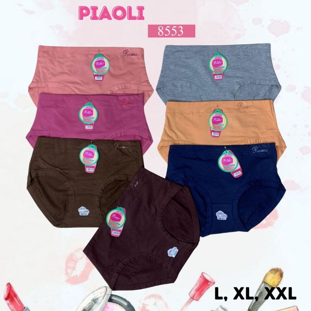 [6-12 pcs] Piaoli 8553 / Cd Celana Dalam Wanita Dewasa Jumbo Lusinan Besar Merk Piaoli Original Prem