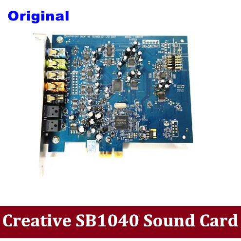 Original High Quality Creative Sound Blaster X-Fi SB1040 PCI-E Sound Cards Music Movie Games Desktop