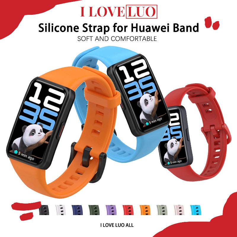 Silicone Strap for Huawei Band 10/Huawei Band 9/Huawei Band 8/Huawei Band 10 9 8 NFC Soft Original R
