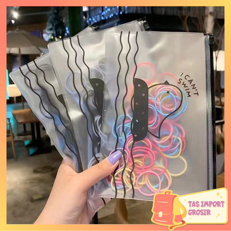 Tas Import - F745 Ikat Rambut Karet Kecil Elastis Gaya Korea untuk Wanita (100 PCS) / Karet Rambut A