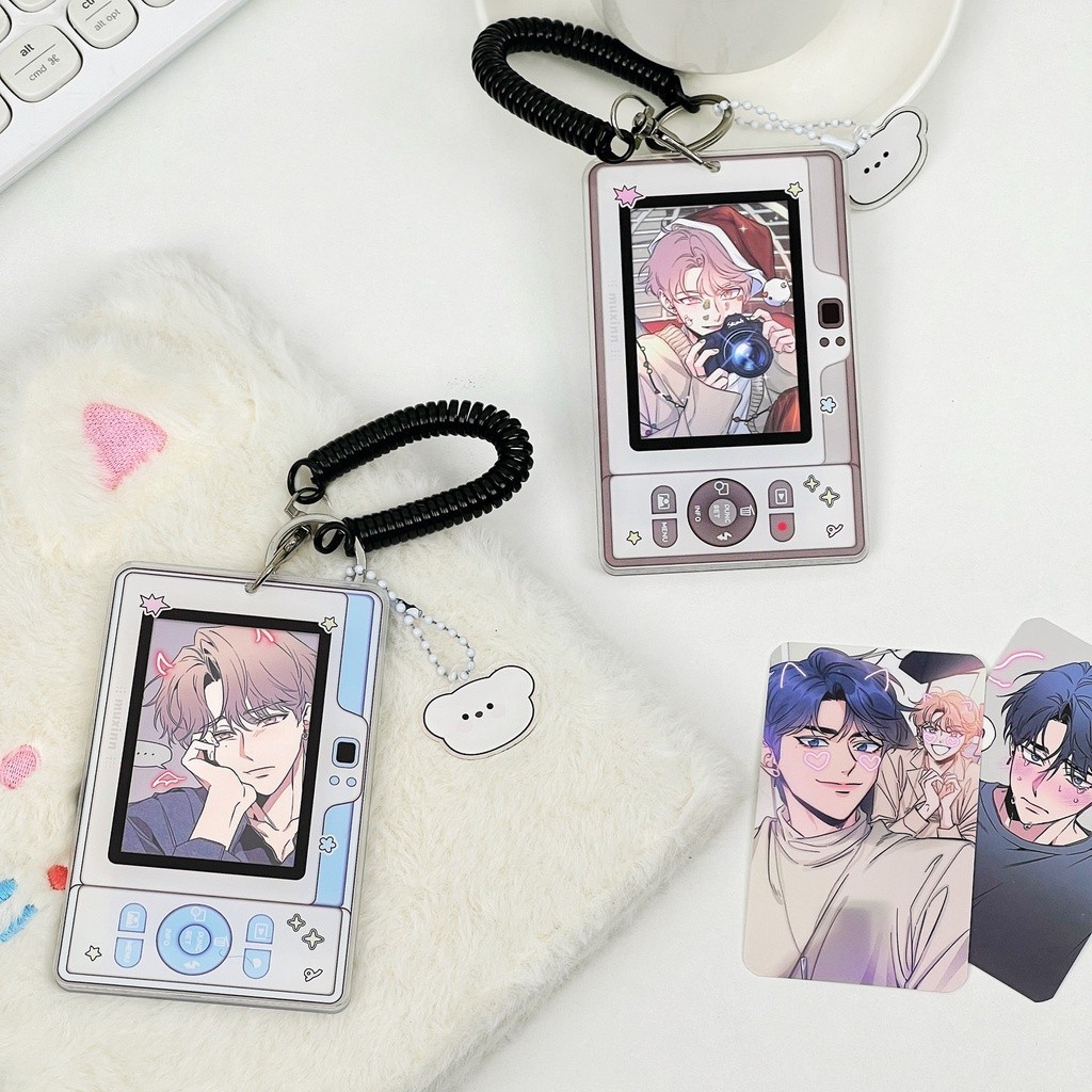 

Kawaii Akrilik Mobile Bentuk Kpop Pemegang Kartu Foto Kartu Penyimpanan Kotak Pemegang Tas Pendant Sekolah Stationery