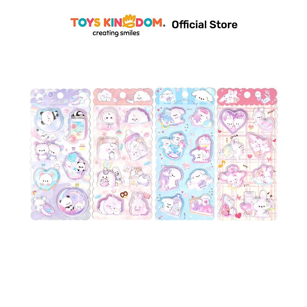 

Toys Kingdom Kiddy Fun Stiker Bubble Series Random Stiker Dekoratif Lucu Cute Stickers Deco Sticker Pack Journal Book