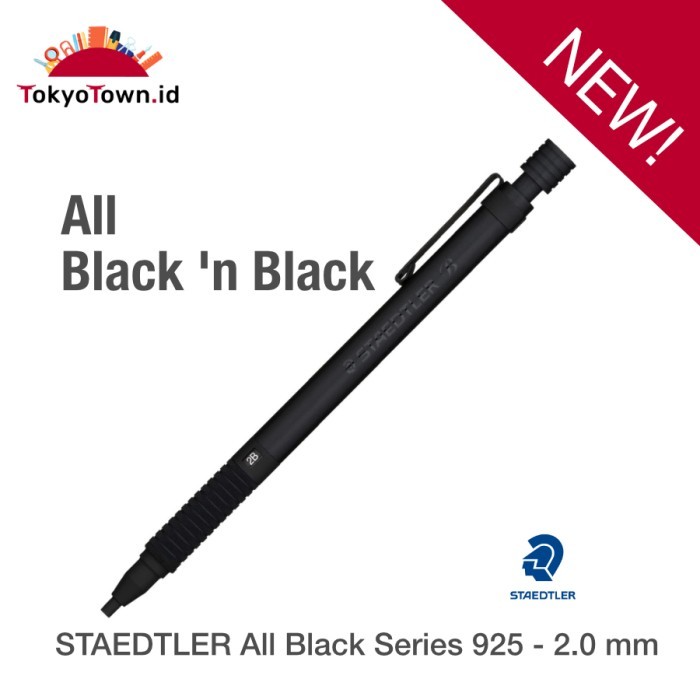 

[New]Promo STAEDTLER Mechanical Pencil for Drafting 925 35-20B All Black # Pentel - 2.0 mm