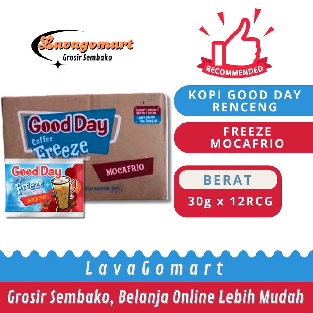 

GOOD DAY COFFEE FREEZE MOCAFRIO SCT 30g - 1 DUS - LAVAGOMART - BANDUNG
