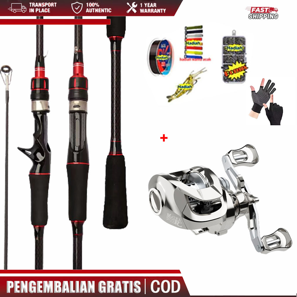 [Rintisanlaut] Joran Pancing 1.65-2.4m Joran Pancing /pancingan set lengkap/Joran pancing Carbon Jor