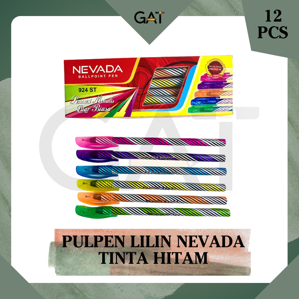 

PULPEN LILIN NEVADA HARGA PER BOX ISI 12 PCS MURAH
