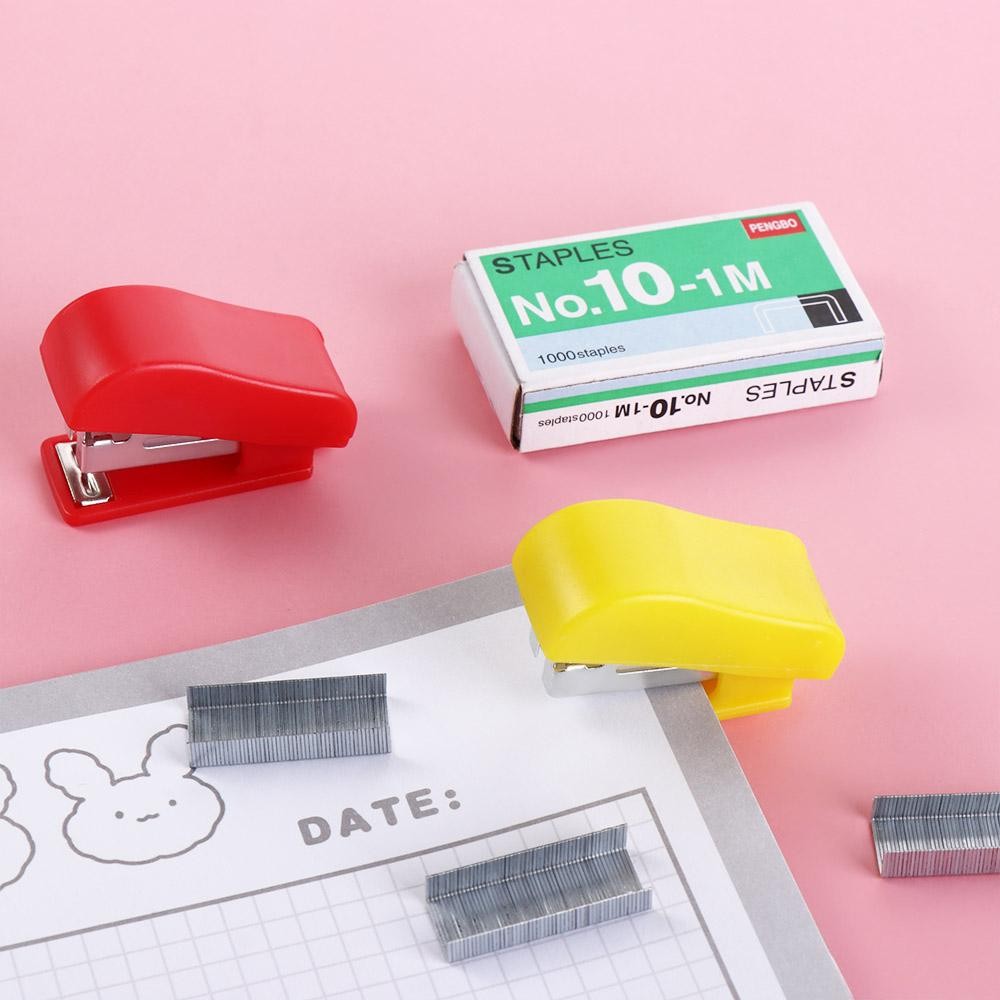 

Pocket Effortless Labor-Saving Stapler Set Small Fixing Bookbinding Machine Paper Binding Paper Stapling Tools Teacher