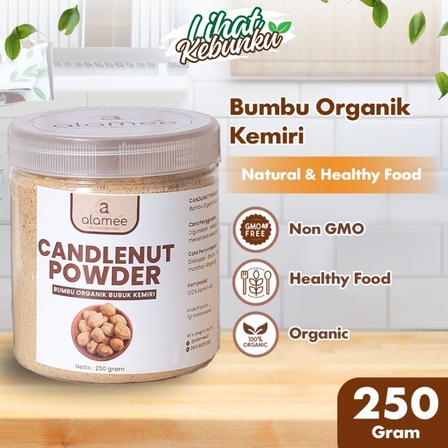 

ALAMEE Kemiri Bubuk Bumbu Dapur Organik Candlenut Powder Masak Murni Asli Tanpa Campuran LIHAT KEBUNKU