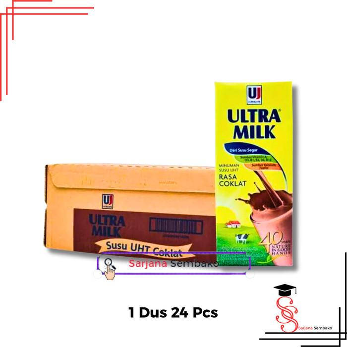 

Ultra Milk Cokelat Susu UHT 200ml - 1 Dus 24 Pcs