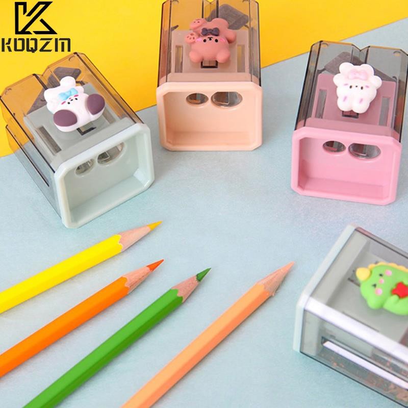 

Mini Cute Cartoon Two Hole Sharpener Pencil Kawaii Stationery Sharpener Student Supplies