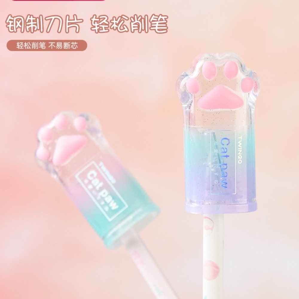 

Cat's Paw Pencil Sharpener Cute Creative High-Looking Cat Pencil Shapper Portable Mini Pencil Sharpener Student Stationery