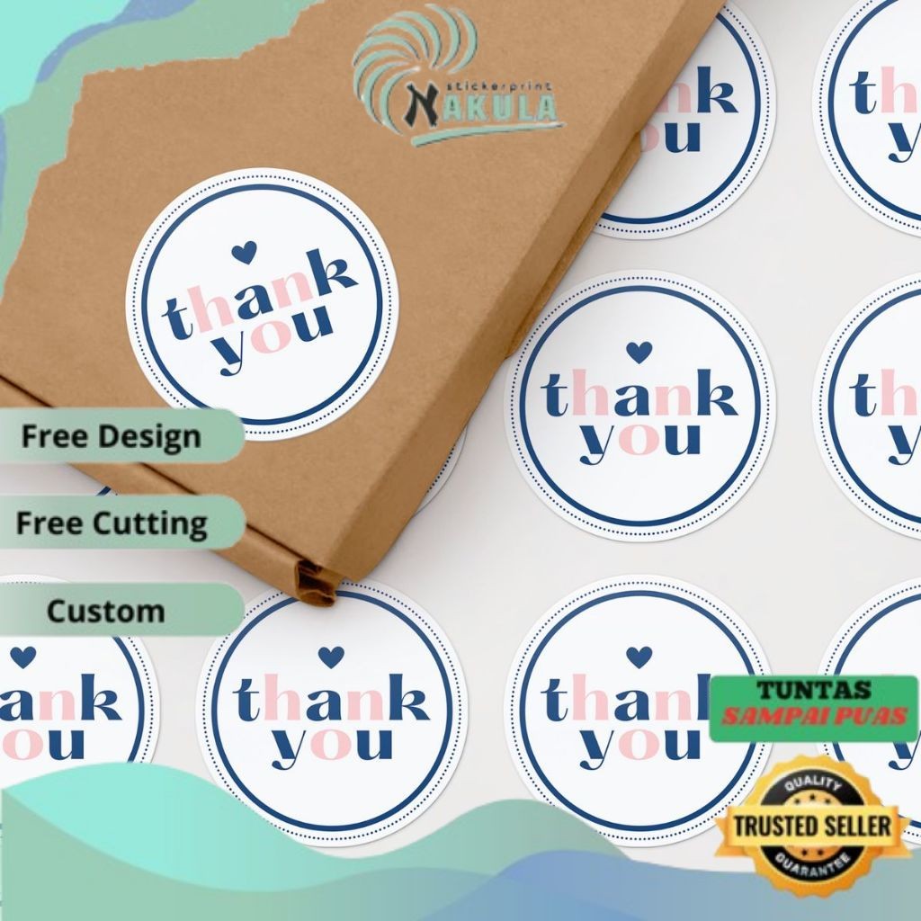 

NKL SBV 8-15 Print Stiker Vinyl Atau Transparan Cetak Sticker Bulat Label Makanan Minuman