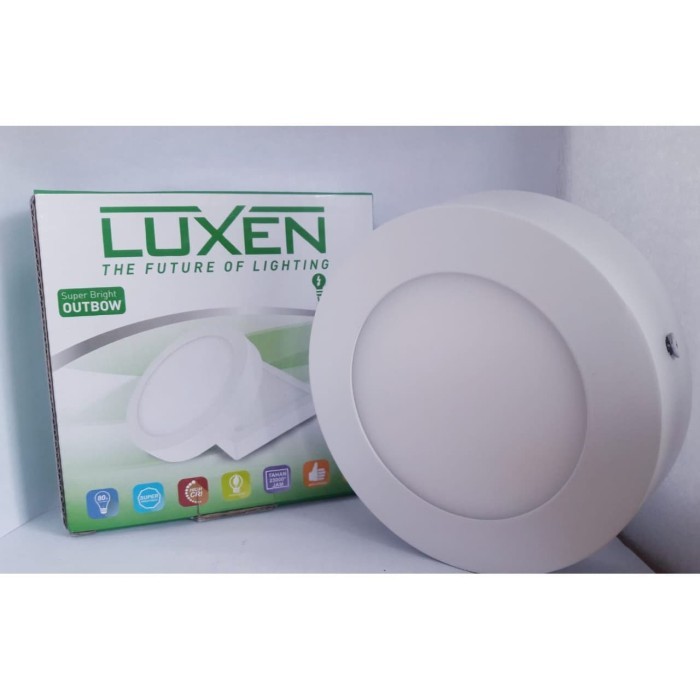 Lampu Tempel Downlight LED Panel 6W 6Wat 6watt Bulat Down Light LUXEN