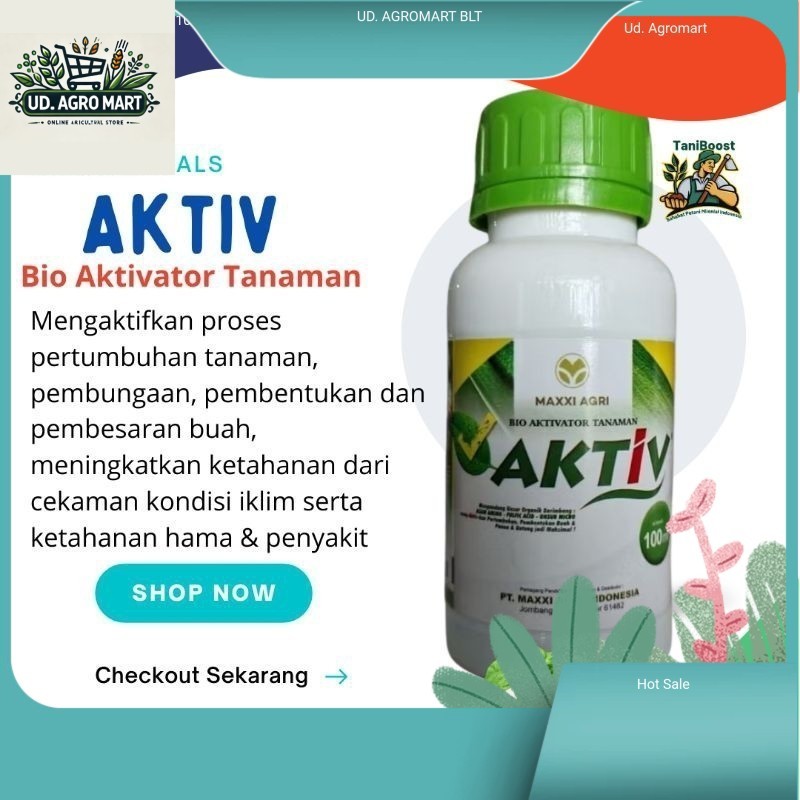 Asam Amino / AKTIV Maxxi Agri 100ml – Bio Aktivator Tanaman dengan Asam Amino & Mikroba Bermanfaat