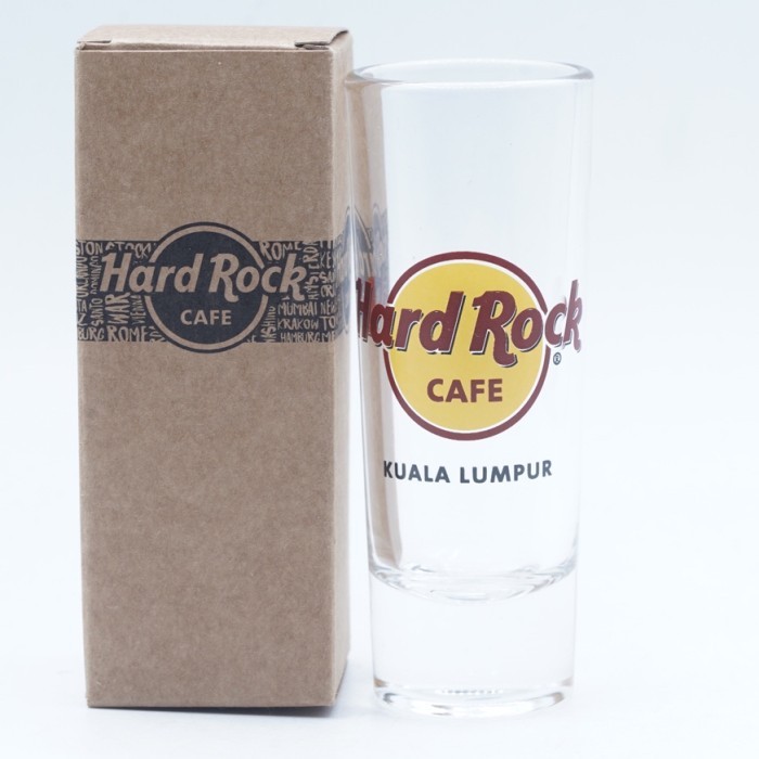 Hard Rock Cafe Kuala Lumpur Malaysia Cordial Logo Shoot Glass Gelas Hardrock Original Merchandise Ha