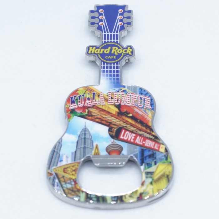 Hard Rock Cafe Magnet Kulkas Kuala Lumpur Malaysia Pembuka Botol Bottle Opener Series Original Merch