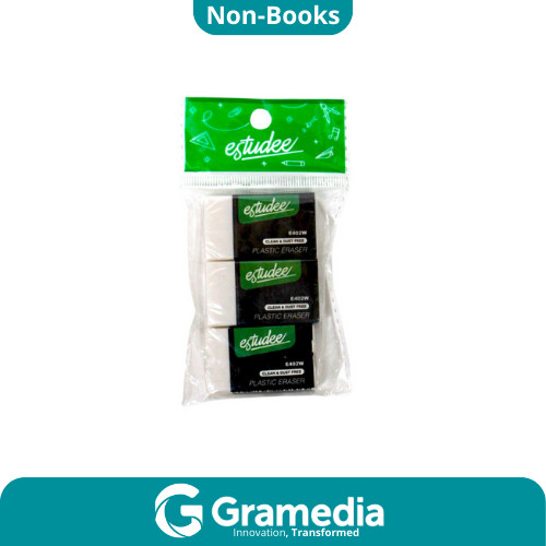 

[Gramedia Cijantung] Estudee Eraser White E402W Set 3