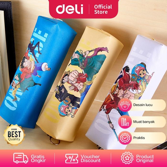 

[P r o m o]New Deli One Piece School Pencil Case / Tempat Pensil Karakter One Piece Lucu Kualitas Tinggi Muat Banyak EH913 - ASST