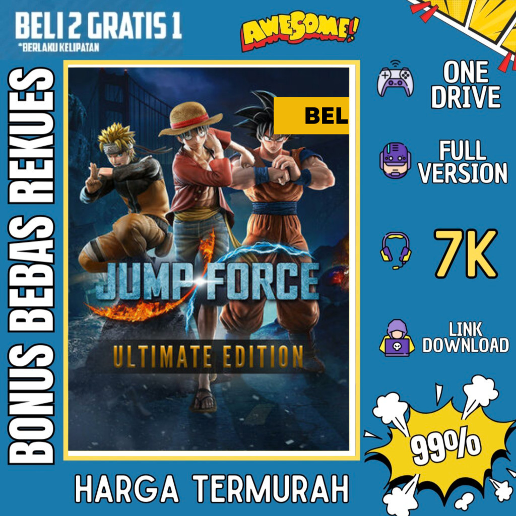 JUMP FORCE ULTIMATE EDITION - GAME PC - GAME LAPTOP - PC GAMES - BELI 2 GRATIS 1 - ORIGINAL WINDOWS 