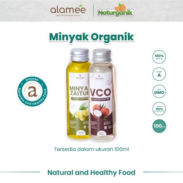 

alamee 100ml minyak murni tanpa campuran kimia dengan kandungan alami minyak vco minyak zaitun Naturganik