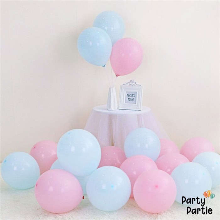 [Paket Latex] Balon Latex Pastel Mix Warna / Biru Ungu Pink / Pink Ung - BIru Pink