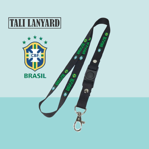 

TALI LANYARD BRAZIL LOGO - TALI ID CARD LOGO BRAZIL GANTUNGAN KUNCI GANTUNGAN FLASHDISK GANTUNGAN NAMETAG TALI LANYARD BEST SELLER COD